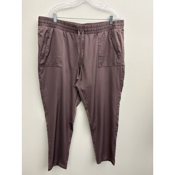 Magellan Outdoors Pants - Magellan Outdoors Water Repellent Pants 1XL Purple Drawstring Waist Pockets